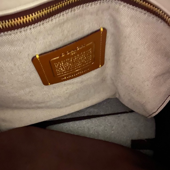 Chalk and snake skin Coach large purse - Picture 8 of 12